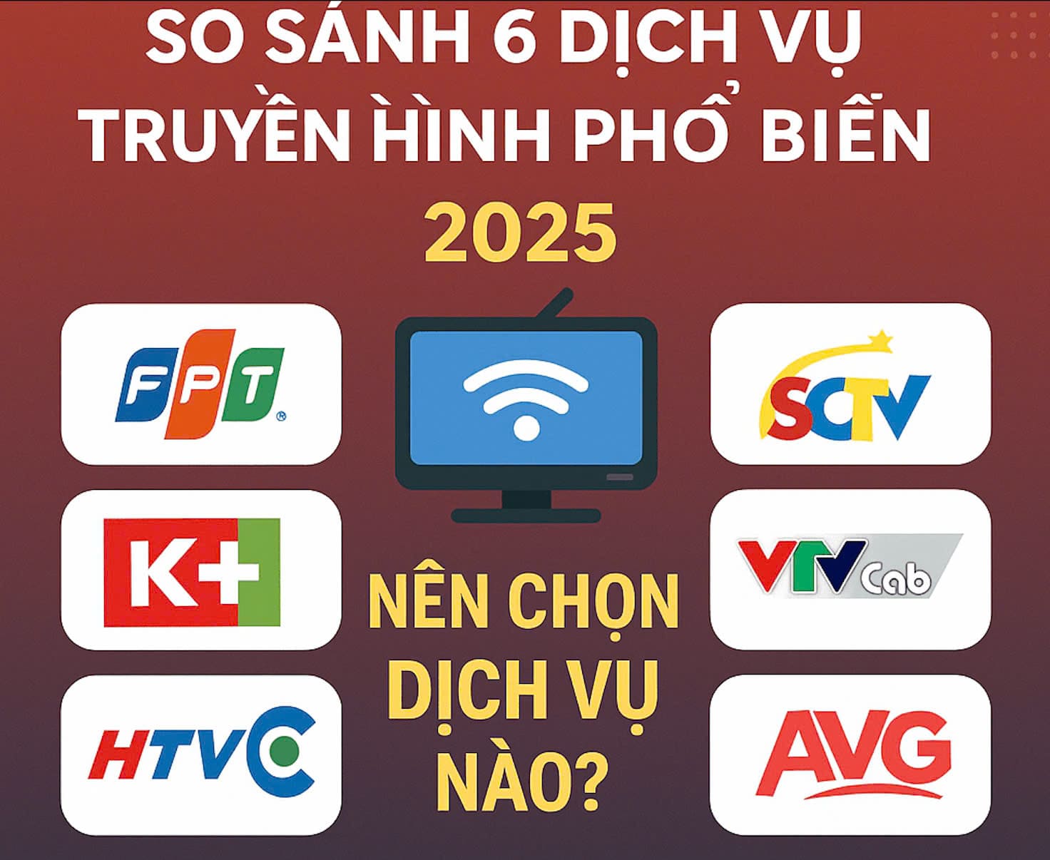 So sánh truyền hình FPT và SCTV, VTVCab, K+, HTVC